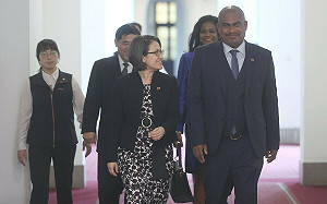 會晤貝里斯副總理海德　蕭美琴盼攜手守護民主自由