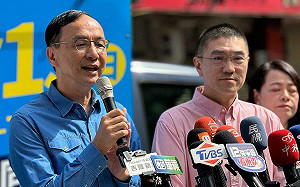 陪謝國樑車掃反罷免 朱立倫喊話民進黨:跨越意識形態