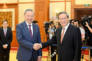 越共總書記會中國總理李強 提議更好地解決南海分歧