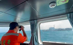 「利劍B」4中國海警闖馬祖水域！「怪物級」海警船繞台灰色作戰