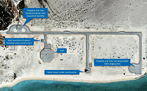 中國南海新軍事建設曝光！中建島增專門獵捕隱形戰機SIAR雷達站 