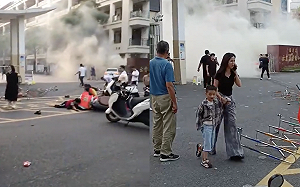 (影) 「獻忠式自爆」? 漳州雲霄校門驚悚車禍：司機疑似蓄意衝撞8傷1死