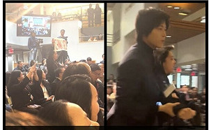 (影) 哈佛不公引抗議! 台灣學生打斷中共大使演講遭處分 對她施暴中生只寫道歉信