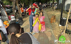 超級瑪利「妃妃姐姐」小朋友搶合照  萬聖親水萌樂園東橋相見歡