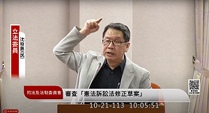 批藍白欲癱瘓憲法法庭 綠委:剝奪人民權益最終救濟手段