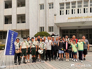 JOTA國際通聯活動  蔡旺詮和台南童子軍體驗全民防災無線電通訊救災