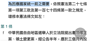 憲法「一國兩區」民調:6成民眾不支持、國民黨者也有3成8反對