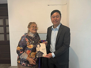 人權學者艾琳達赴總統府觀展 李問曝法國觀光客更了解台灣