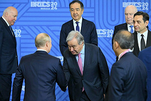 (影) 恥辱的「聯合國日」!古瑞特斯向戰犯普丁鞠躬哈腰 結果慘遭當眾羞辱