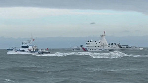 4艘中國海警船侵擾金門水域 海巡署巡防艇「1對1」平行對應