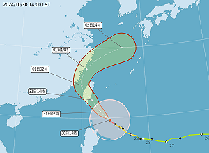 快訊》只有台北市沒達標!最新預報出爐:全台10/31可能都放颱風假