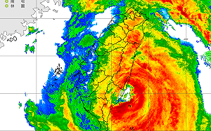 颱風眼登陸台東！氣象署對花東發災防告警