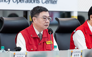 關切颱風康芮影響及整備　卓榮泰二度赴中央災害應變中心