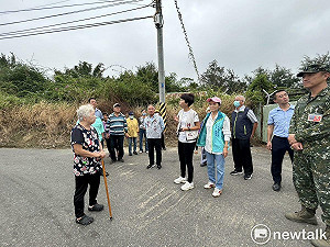 陳亭妃會勘新中營區道路問題  各單位決議改善道路設計截彎取直