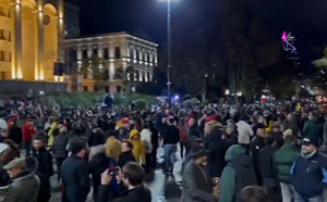 (影) 大選被俄羅斯收買了! 喬治亞首都爆發反對派示威  抗議議會選舉結果