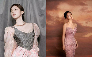 「95後小花」紅毯造型全翻車！趙露思花苞禮服遭酸「金剛芭比」