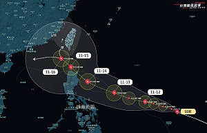 天兔颱風「移動路徑」曝光!氣象專家:小心由西南方直撲台灣