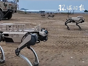 (影) 珠海航展驚見「狼群」! 30四足機器人組作戰隊形 2公里內戰鬥3小時