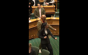 (影) 毛利族出征了! 被紐西蘭爭議法案激怒 議員現場跳哈卡戰舞抗議