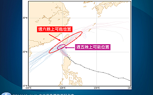 天兔颱風又加速了！氣象署：預估週六中午登陸