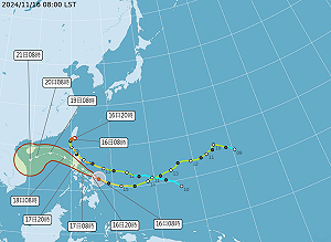 天兔達輕颱下限!減弱成熱帶低壓 專家:今登陸南部