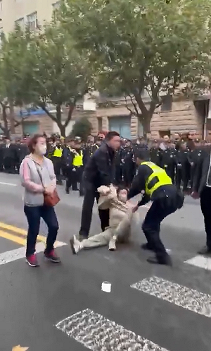 (影) 再有錢也只是「韭菜」! 上海蘇河一號多名億萬富翁維權 遭警逮捕
