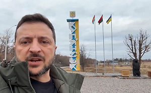 (影) 總司令、總統相繼上前線! 離俄軍僅7公里 澤連斯基訪紅軍城與庫皮楊斯克