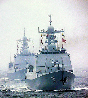 052D艦東南海域對峙24小時! 外艦不聽驅離警告 太原艦武器通電卸砲衣