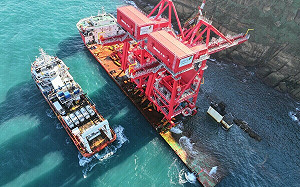 陸籍貨輪擱淺近一個月！航港局啟動抽油 仍有290噸殘油待理