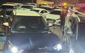 韓江原道「117年來11月最大降雪」! 下坡刹不住 53車撞成一團11傷