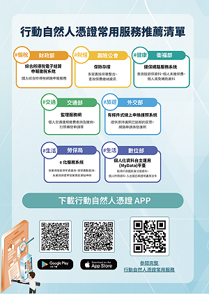 手機即「行動自然人憑證」 內政部:全國戶所12/2起都可臨櫃申辦