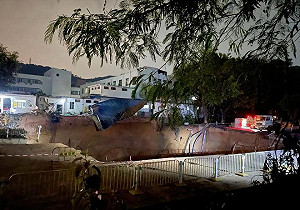(影) 廣東像被「掏空」 深圳地鐵施工突現巨坑! 13名工人遭埋