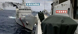 無懼在「中國刀尖上起舞」! 菲海警船黃岩島與中船碰撞 今年以來第4起