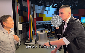 八炯、陳柏源闖攝影棚正面對決詹江村  怒嗆騙中華民國派的選票！ 