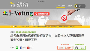 大巨蛋停止移樹  i-Voting破3千人附議