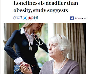 美研究：孤獨比肥胖早死風險高5成
