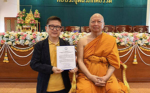 掌數字佛教創研中心  宓雄榮任泰國佛教傳播委員會顧問