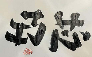 翻轉文字大師寫「巧芯」 林國慶：拿反了！我寫的是「垃圾」