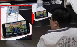 謝龍介立院看中國武統文宣遭炎上 王浩宇建議「加印派報」