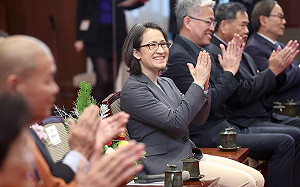 接見金舵獎暨旭青獎得獎人　蕭美琴肯定協助青少年迷途知返