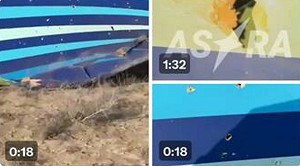 (影) 普丁任內擊落的第3架民航機?機身疑滿是彈孔 客機墜毀38死29傷