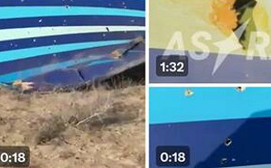 (影) 普丁任內擊落的第3架民航機？機身疑滿是彈孔 客機墜毀38死29傷