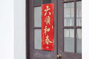 總統府春聯「六順和春」曝光 賴清德、蕭美琴手繪貓狗登福袋