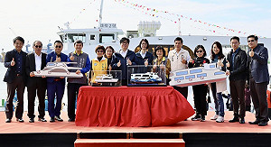 力推旗鼓電力驅動新渡輪  陳其邁邀民眾同享100分旗艦旅程