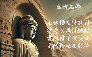詩》敦煌石佛 