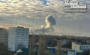 (影) 俄火箭燃料庫遭飛彈攻擊! 爆炸煙霧直衝雲霄 2套S-300也炸毀