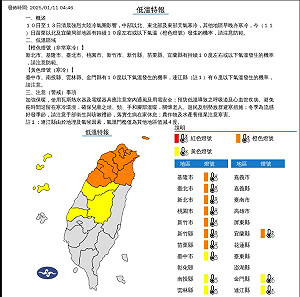 13縣市低溫特報!今晨苗栗三灣.新北石碇8.3度 明夜極冷加強保暖