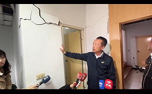 0121大地震》(影)嘉義大埔滿目瘡痍怵目驚心 翁章梁巡災區允委請技師鑑定受損住宅