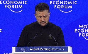 (影) 爭取支持澤連斯基抵達沃斯演講 稱若外交失敗 戰爭可能重演