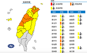 17縣市低溫特報!今晚起4縣市亮橙色燈號 低溫6度以下
